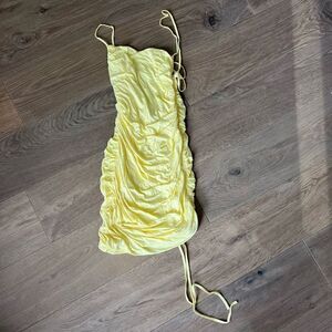 MAJORELLE Yellow Mini Dress